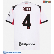 Fotballdrakt Herre AC Milan Samuele Ricci #4 Bortedrakt 2025-26 Kortermet